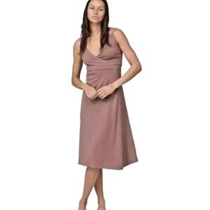 Patagonia Summer Wrap Dress Mauve Medium